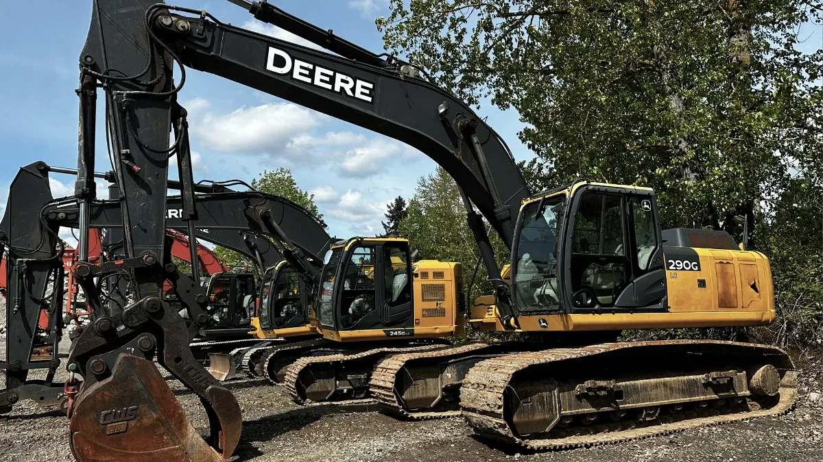 Excavator used for digging, trenching, and site prep near Vancouver, WA